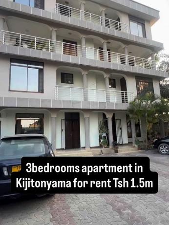 Apartment ya vyumba vitatu inapangishwa Kijitonyama, Dar Es Salaam Apartment ya vyumba vitatu inapangishwa Kijitonyama, Dar Es Salaam