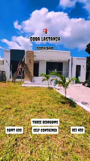 Nyumba ya vyumba vitatu inauzwa Goba Lastanza, Dar Es Salaam (600 sqm) Nyumba ya vyumba vitatu inauzwa Goba Lastanza, Dar Es Salaam (600 sqm)