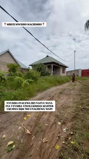 Nyumba ya vyumba viwili inauzwa Mbezi Mwisho Machimbo, Dar Es Salaam (700 sqm)