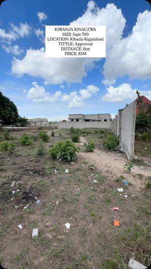 Kiwanja kinauzwa Kibada, Dar Es Salaam (700 sqm)
