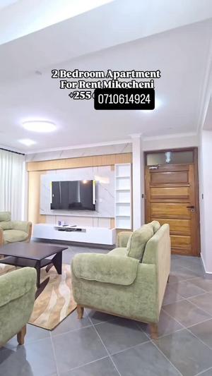 Apartment (Furnished) ya vyumba viwili inapangishwa Mikocheni, Dar Es Salaam