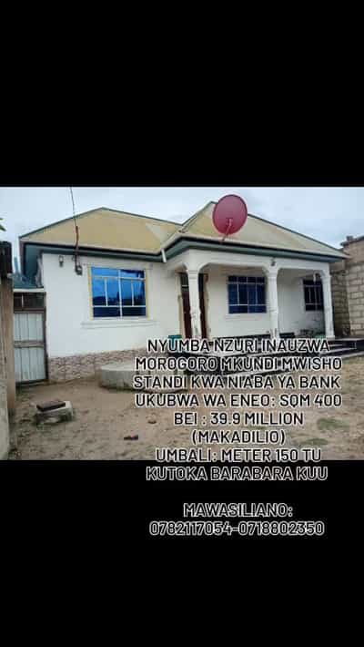 Nyumba ya vyumba viwili inauzwa Mkundi Mwisho Standi, Morogoro (400 sqm)