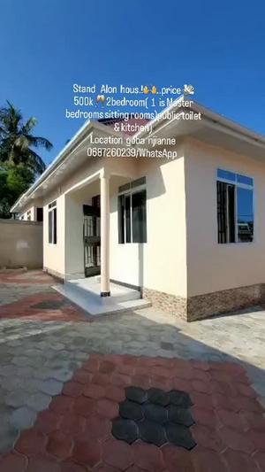 Nyumba ya vyumba viwili inapangishwa Goba Njiapanda, Dar Es Salaam
