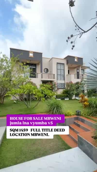 Nyumba ya vyumba vitano inauzwa Mbweni, Dar Es Salaam