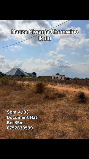 Kiwanja kinauzwa Chamwino Ikulu, Dodoma sqm 4103 Kiwanja kinauzwa Chamwino Ikulu, Dodoma sqm 4103