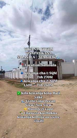 Residential Plot for Sale in Salasala, Dar Es Salaam (1700 sqm) Residential Plot for Sale in Salasala, Dar Es Salaam (1700 sqm)