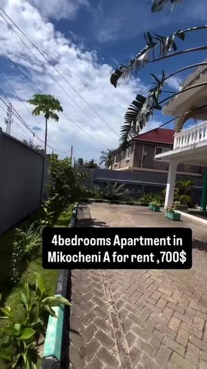 4 Bedrooms Apartment for Rent in Mikocheni, Dar Es Salaam