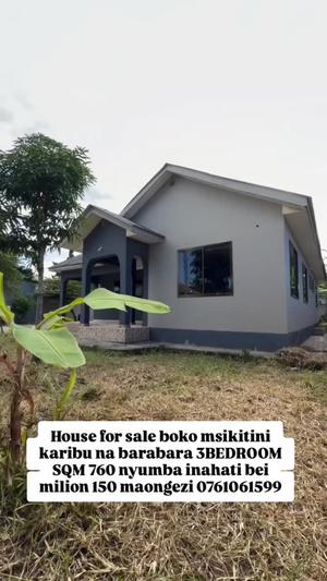 3 Bedrooms House for Sale in Boko Msikitini, Dar Es Salaam (769 sqm)