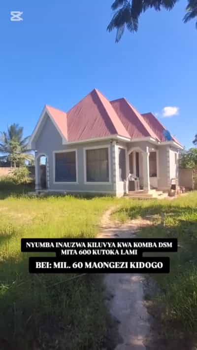 Nyumba ya vyumba viwili inauzwa Kiluvya Kwa Komba, Dar Es Salaam (450 sqm)