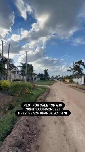 Kiwanja kinauzwa Mbezi Beach, Dar Es Salaam sqm 1000 Kiwanja kinauzwa Mbezi Beach, Dar Es Salaam sqm 1000