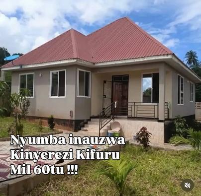 Nyumba ya vyumba vitatu inauzwa Kinyerezi Kifuru King'azi, Dar Es Salaam (500 sqm)