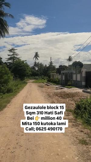 Plot for sale in Gezaulole, Dar Es Salaam sqm 310