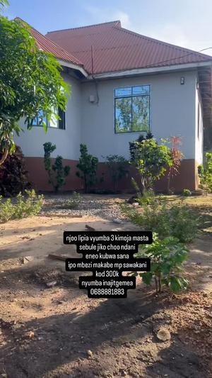 Nyumba ya vyumba vitatu inapangishwa Mbezi Makabe, Dar Es Salaam