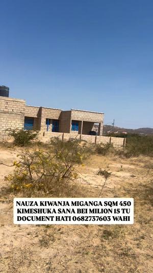 Kiwanja kinauzwa Miganga sqm 450