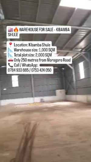 Godauni, Ghala inauzwa Kibamba Shule, Dar Es Salaam (2000 sqm) Godauni, Ghala inauzwa Kibamba Shule, Dar Es Salaam (2000 sqm)