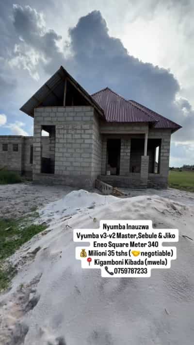Nyumba ya vyumba vitatu inauzwa Kigamboni Kibada, Dar Es Salaam (340 sqm)