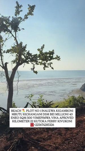 Beach Plot for Sale in Kigamboni Mbutu Kichangani, Dar Es Salaam (500 sqm) Beach Plot for Sale in Kigamboni Mbutu Kichangani, Dar Es Salaam (500 sqm)