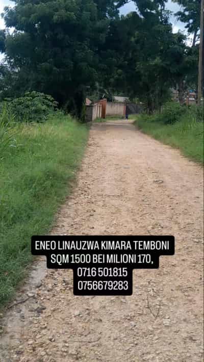 Kiwanja kinauzwa Kimara Temboni, Dar Es Salaam sqm 1500