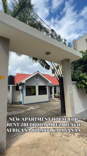 Apartment ya vyumba viwili inapangishwa Mbezi Beach Afrikana, Dar Es Salaam