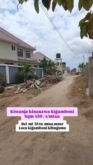 Residential Plot for Sale in Kigamboni Kibugumo, Dar Es Salaam (450 sqm) Residential Plot for Sale in Kigamboni Kibugumo, Dar Es Salaam (450 sqm)
