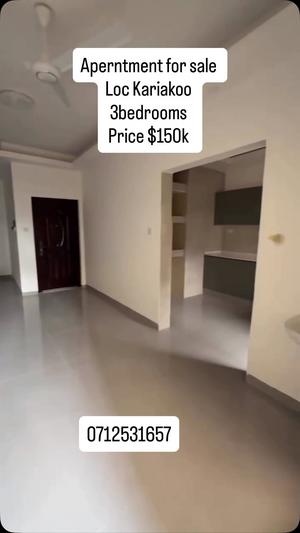 Apartment ya vyumba vitatu inauzwa Kariakoo, Dar Es Salaam (128 sqm)
