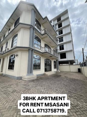 Apartment ya vyumba vitatu inapangishwa Msasani, Dar Es Salaam