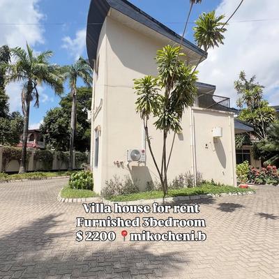 Apartment (Furnished) ya vyumba vitatu inapangishwa Masaki, Dar Es Salaam