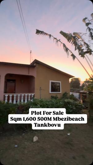 Kiwanja kinauzwa Mbezi Beach Tank Bovu, Dar Es Salaam (1600 sqm) Kiwanja kinauzwa Mbezi Beach Tank Bovu, Dar Es Salaam (1600 sqm)