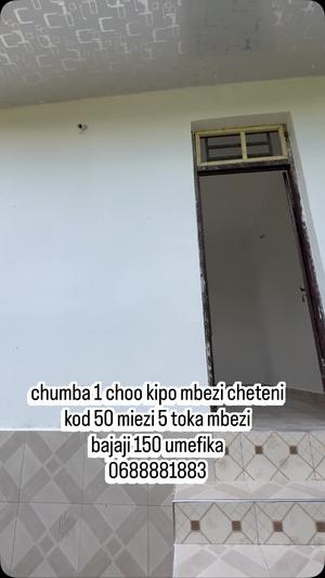 Nyumba ya chumba kimoja inapangishwa Mbezi Cheteni, Dar Es Salaam