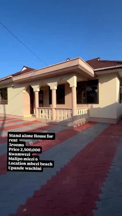 Nyumba ya vyumba vitatu inapangishwa Mbezi Beach, Dar Es Salaam