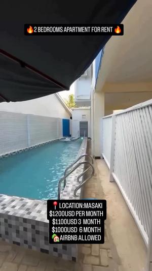 Apartment ya vyumba viwili inapangishwa Goba