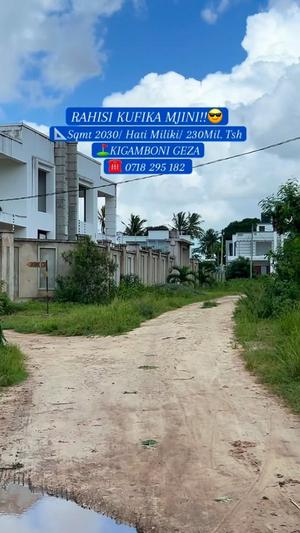 Plot for sale in Kigamboni Geza, Dar Es Salaam sqm 2030