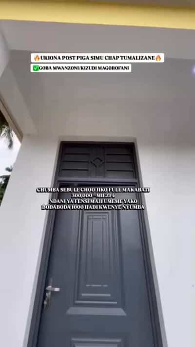 Nyumba inapangishwa Goba Mwanzo/Kizudi, Dar Es Salaam