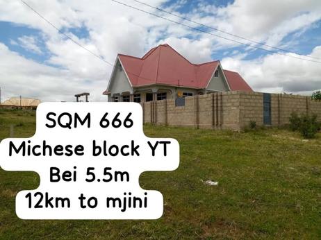 Kiwanja kinauzwa Michese, Dodoma sqm 666