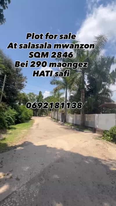 Kiwanja kinauzwa Salasala, Dar Es Salaam (2840 sqm)