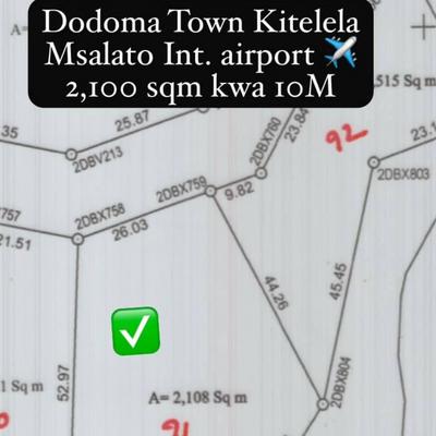 Plot for sale in Kitelela Msalato, Dodoma sqm 2000 Plot for sale in Kitelela Msalato, Dodoma sqm 2000