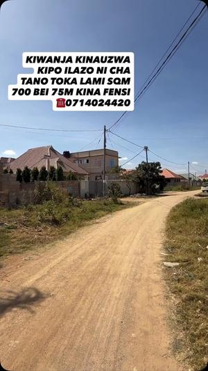 Kiwanja kinauzwa Ilazo Toronto, Dodoma sqm 700 Kiwanja kinauzwa Ilazo Toronto, Dodoma sqm 700