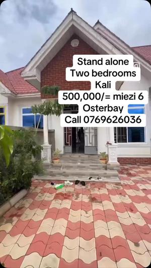 Nyumba ya vyumba viwili inapangishwa Osterbay, Dar Es Salaam