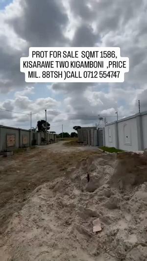 Plot for sale in Kisarawe Two, Pwani sqm 1586