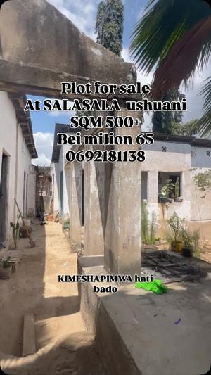 Kiwanja kinauzwa Salasala Ushuarini, Dar Es Salaam (500 sqm)