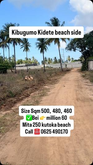 Residential Plot for Sale in Kigamboni Kibugumo Kidete, Dar Es Salaam (500 sqm)