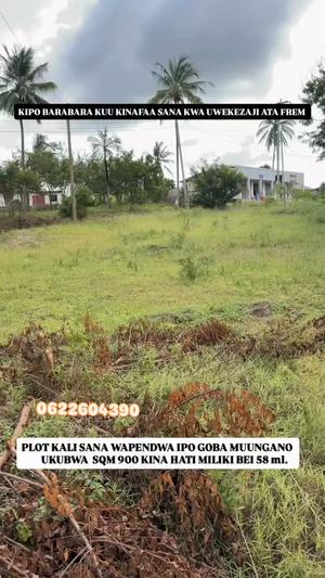 Kiwanja kinauzwa Goba Njia Ya Marobo, Dar Es Salaam sqm 900