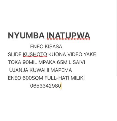 Nyumba ya vyumba vinne inauzwa Kisasa, Dodoma (600 sqm)