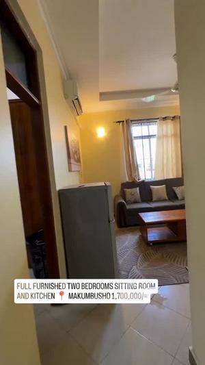 Apartment (Furnished) ya vyumba viwili inapangishwa Makumbusho, Dar Es Salaam