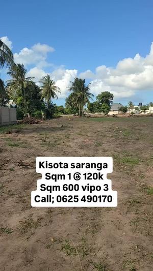 Kiwanja kinauzwa Kisota Saranga, Dar Es Salaam sqm 600 Kiwanja kinauzwa Kisota Saranga, Dar Es Salaam sqm 600