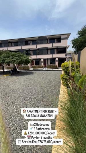 2 Bedrooms Apartment for Rent in Salasala, Dar Es Salaam