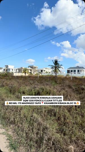 Kiwanja (Residential/Commercial) kinauzwa Kishua, Kibada, Dar Es Salaam (1200 sqm)