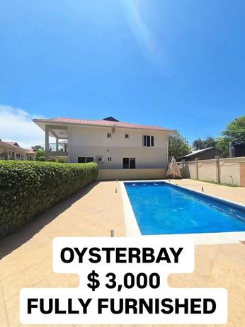 Nyumba (Furnished) ya vyumba vinne inapangishwa Oysterbay, Dar Es Salaam