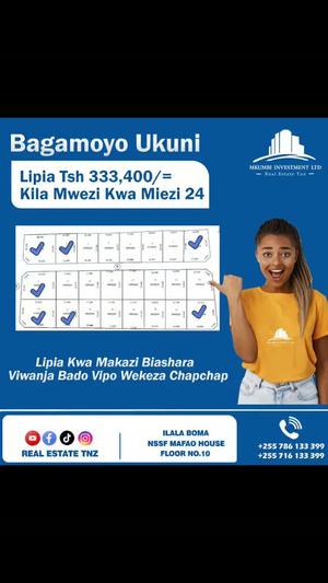 Viwanja vinauzwa Bagamoyo Ukuni, Pwani (400 acre) Viwanja vinauzwa Bagamoyo Ukuni, Pwani (400 acre)