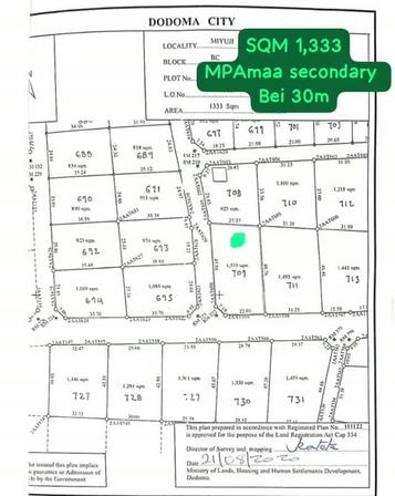 Plot for sale in Mpamaa, Dar Es Salaam sqm 1333 Plot for sale in Mpamaa, Dar Es Salaam sqm 1333